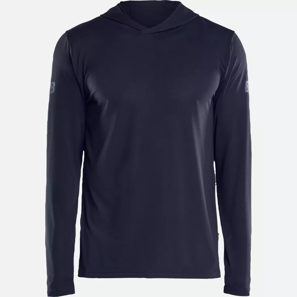 Blaklader 341711268600, Functional Hoodie with UV Protection, Dark Navy Blue, image 1, gallery thumbnail