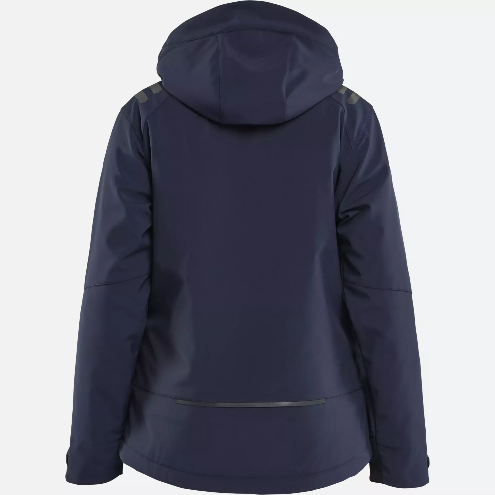 Blaklader 475125138633, Women's Lightly Lined Softshell Winter Jacket, Dark Navy/High Vis Yellow, image 4