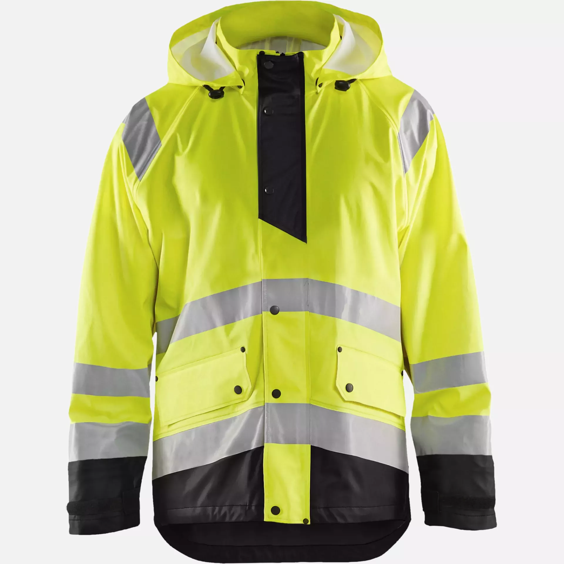 Blaklader 432320003399, High Vis Rain Jacket, Yellow/Black, image 1