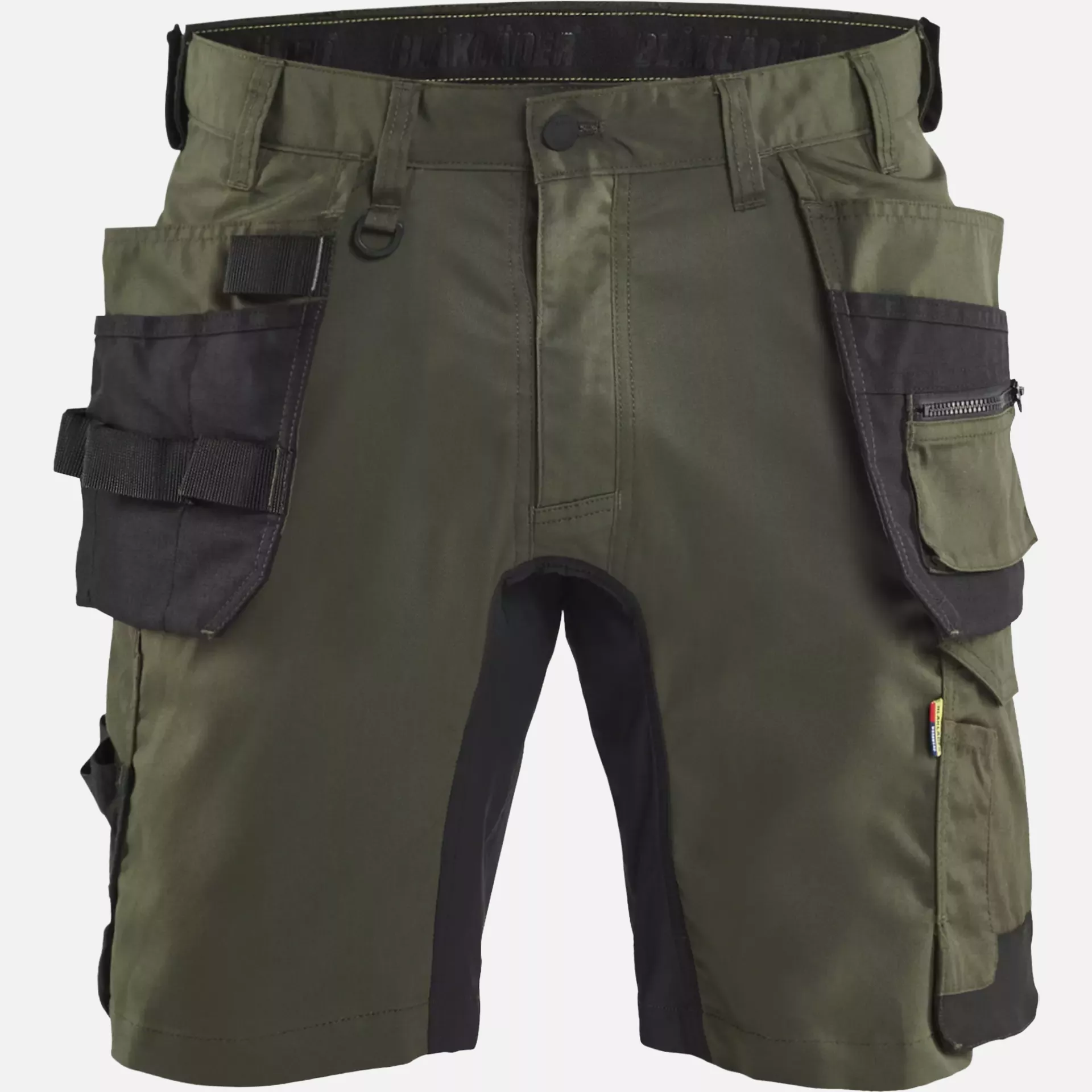 Blaklader 175218324298, Stretch Craftsman Shorts, Forest Green/Black, image 1