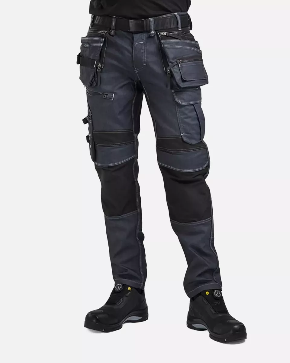 Blaklader 199011418999, X1900 Stretch Craftsman Work Trousers, Navy/Black, image 7, gallery thumbnail