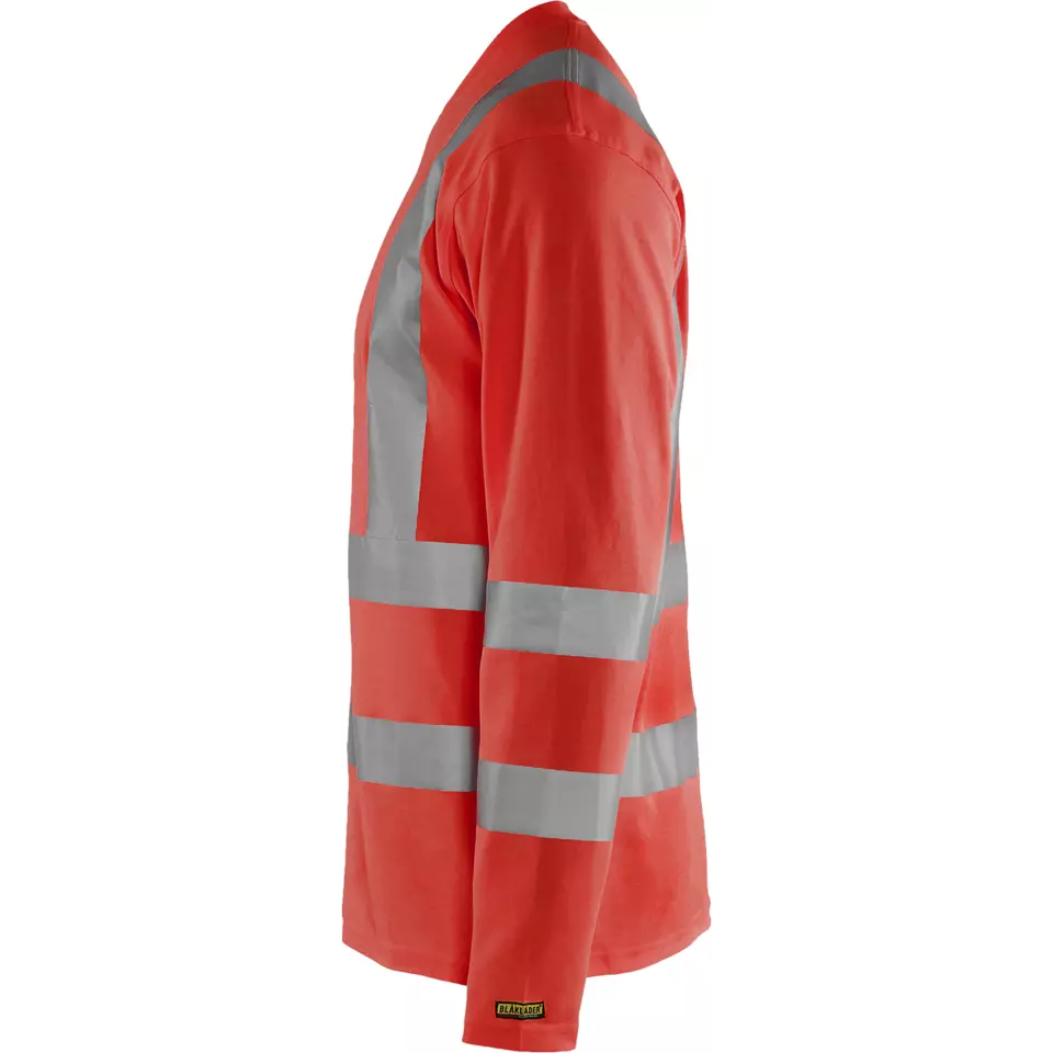 Blaklader 338110705500, High Vis UV Protection Long Sleeve Shirt, Red, image 3, gallery thumbnail