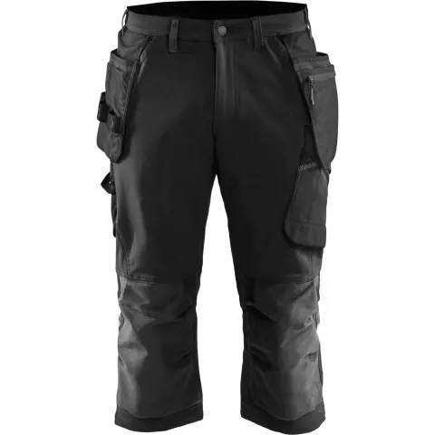 Blaklader 4-Way Stretch Craftsman Pirate Trousers, Black/Dark Grey