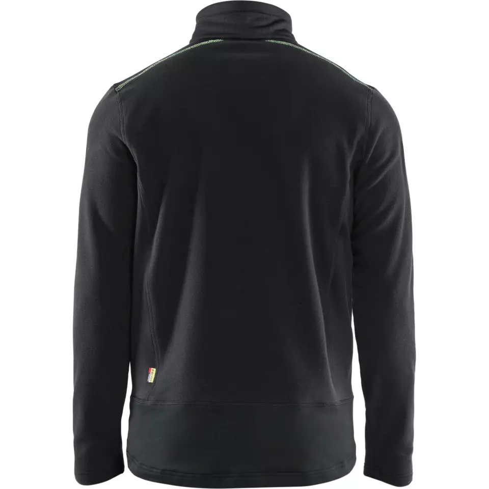 Blaklader 476510109933, Microfleece Jacke, Schwarz/Gelb, image 4, gallery thumbnail