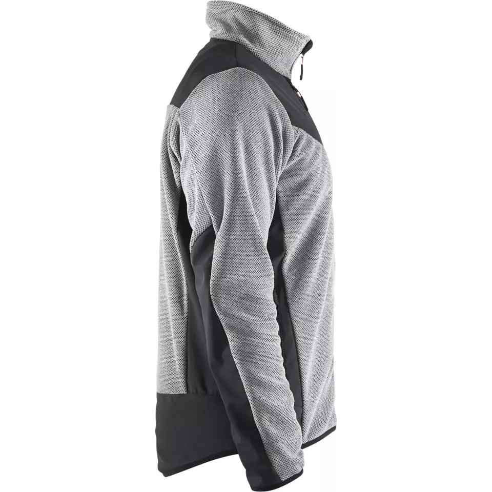 Blåkläder 594225369099, Softshell Knit Jacket, Grey Melange/Black, image 2, gallery thumbnail