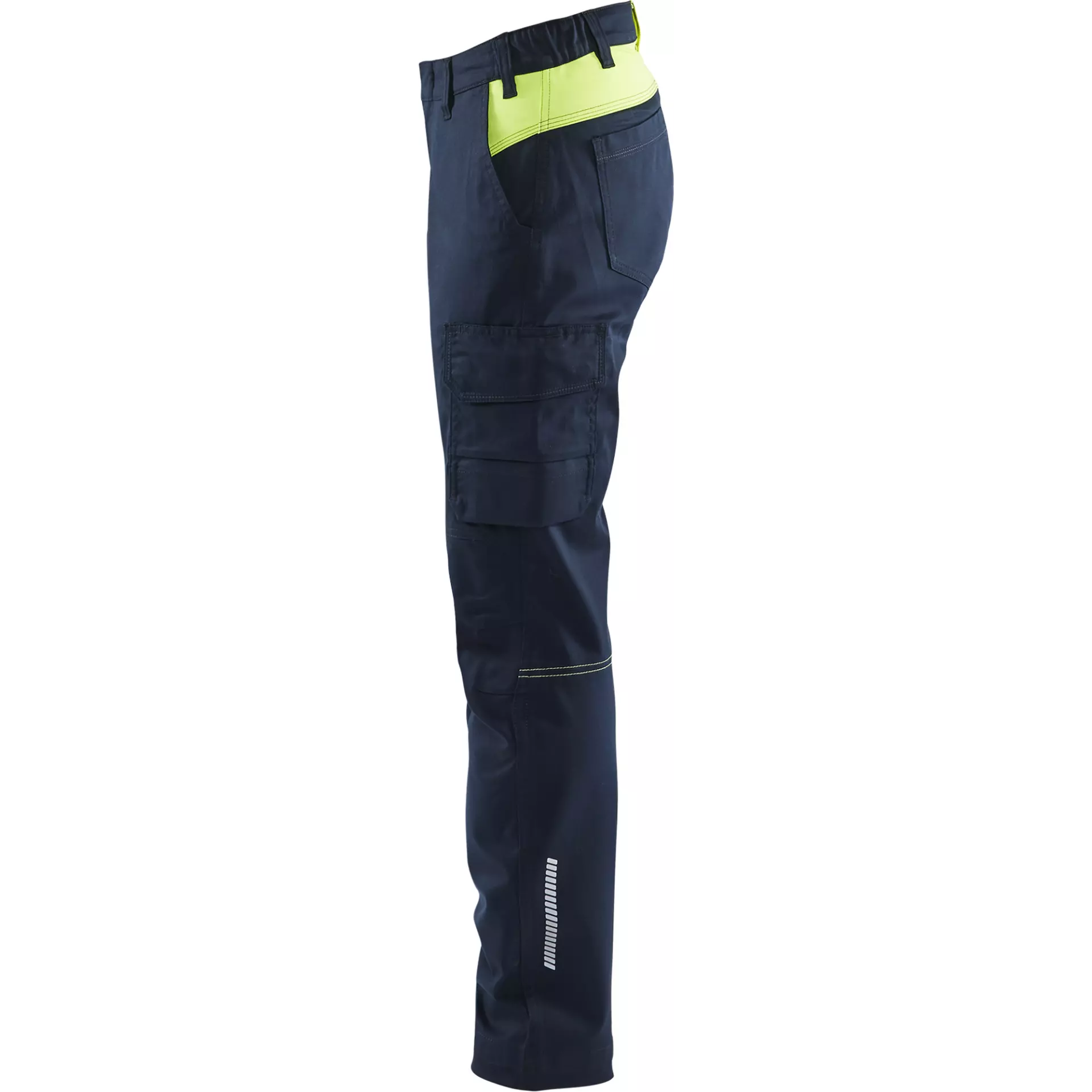 Blaklader 714418328633, Damen Stretch Industrie Arbeitshose, Dunkel Marineblau/Gelb, image 3