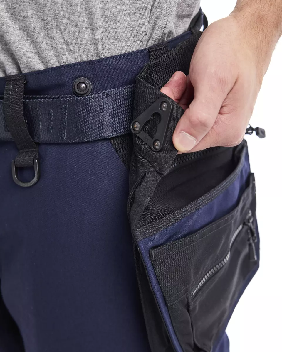 Blaklader 197011498699, STRIKER Stretch Craftsman Work Trousers, Dark Navy/Black, image 6, gallery thumbnail