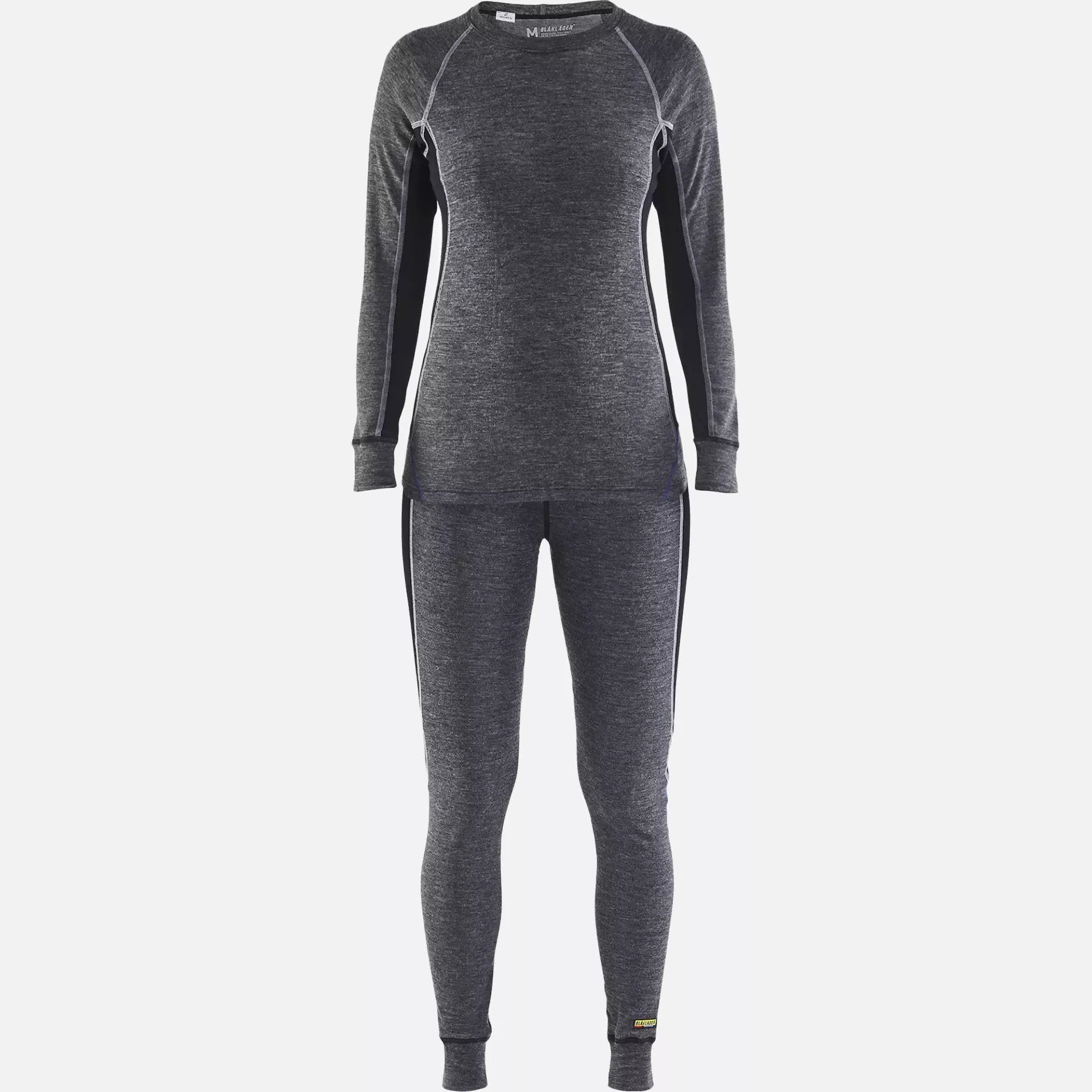 Blaklader 720117329699, Ladies Warm Merino Wool Long Johns, Mid Grey/Black, image 6