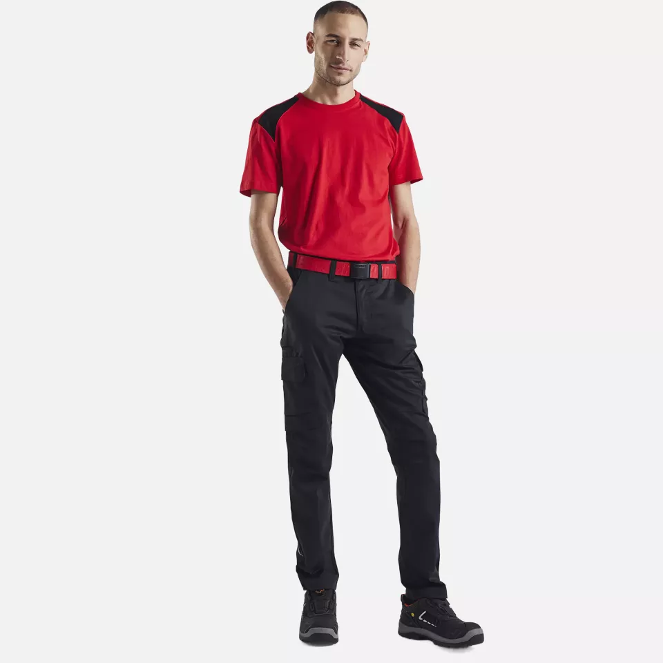 Blaklader 337910425699, T-Shirt, Red/Black, image 5, gallery thumbnail