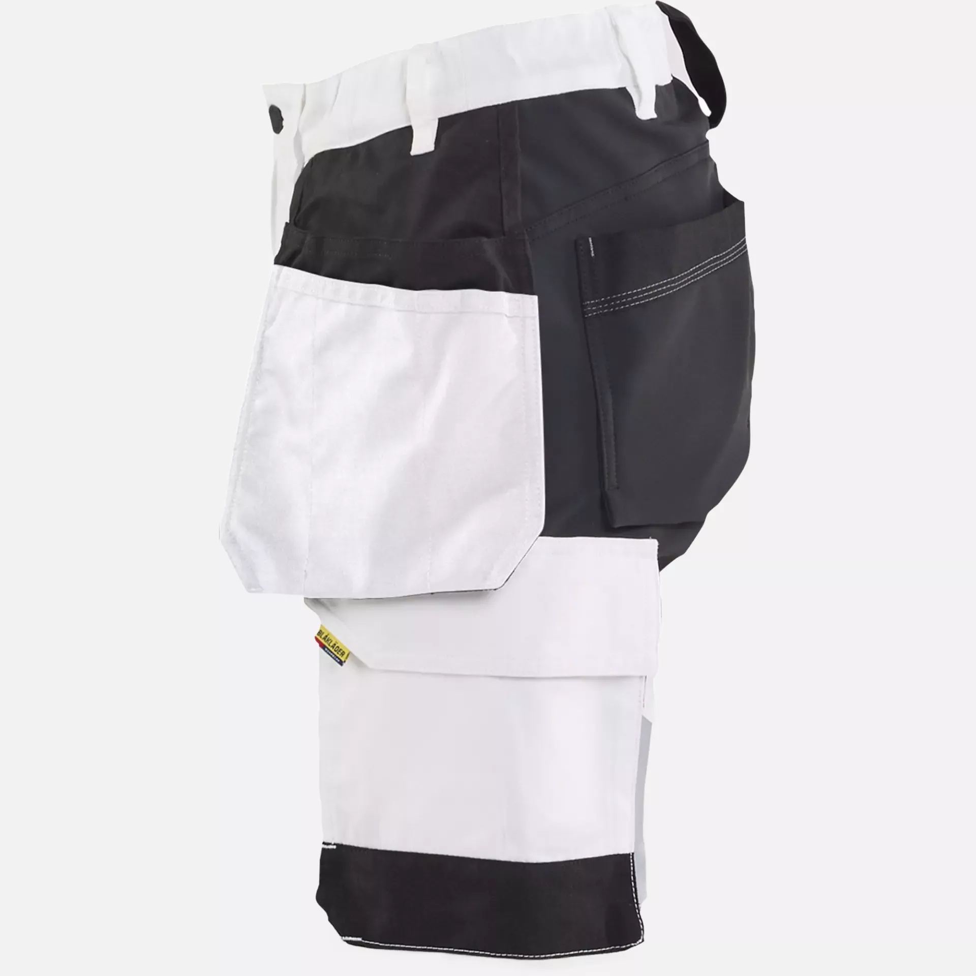 Blaklader 723318321099, Women's Stretch Painter Shorts, White/Black, image 3