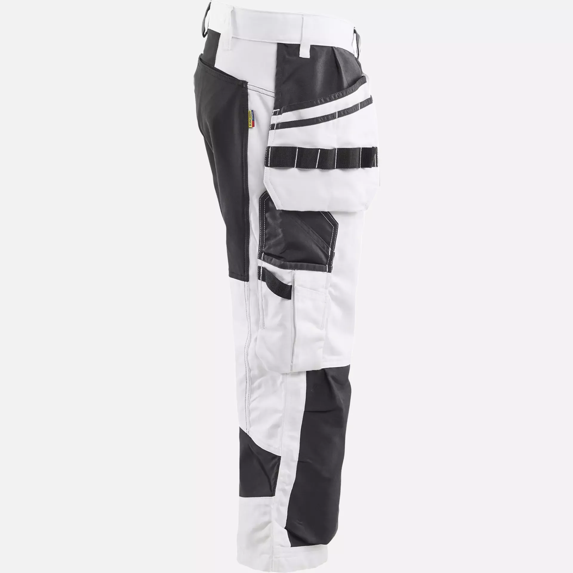 Blaklader 191213101099, Painter Pirate Stretch Shorts, White/Black, image 2