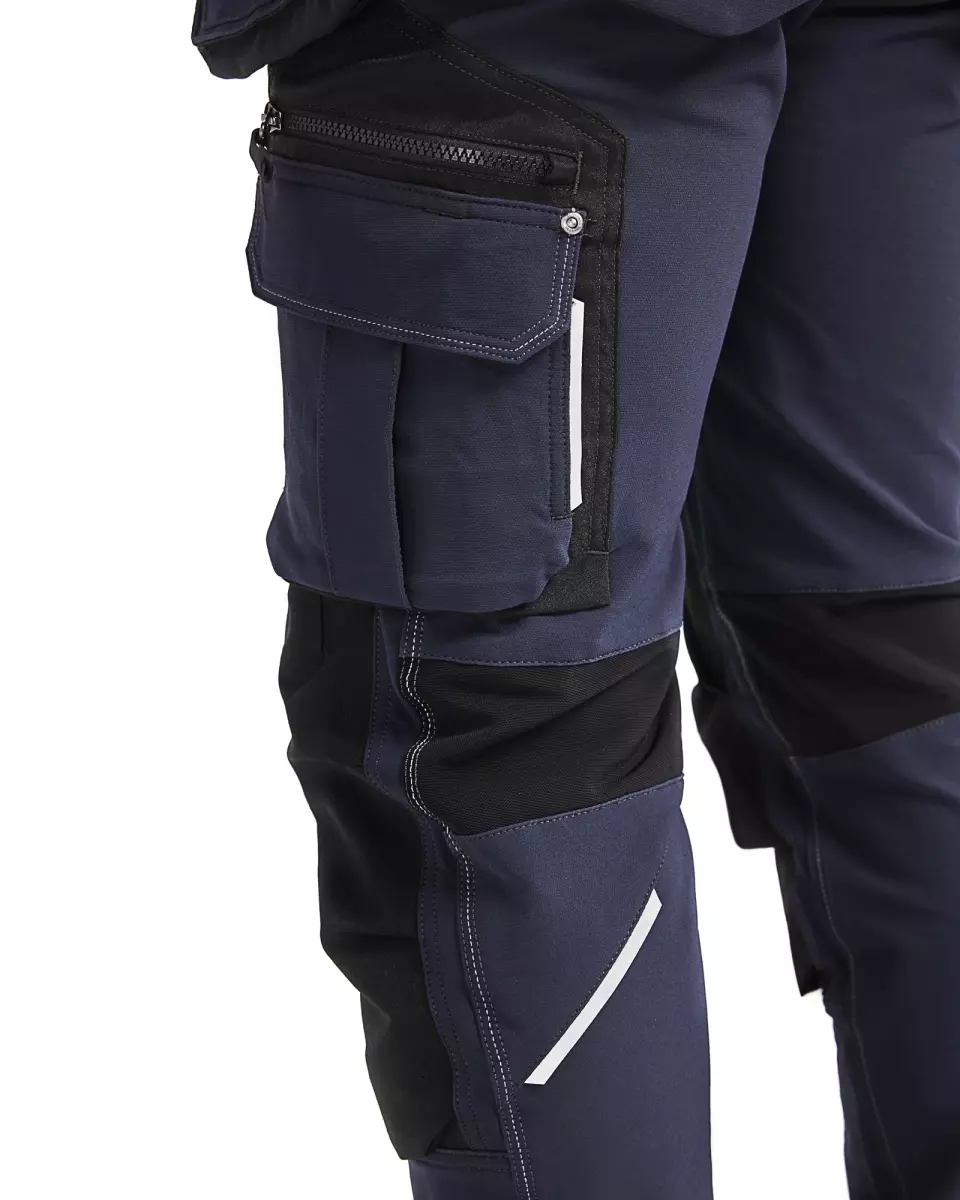 Blaklader 199816448699, X1900 4-Way Stretch Craftsman Work Trousers, Dark Navy/Black, image 10, gallery thumbnail