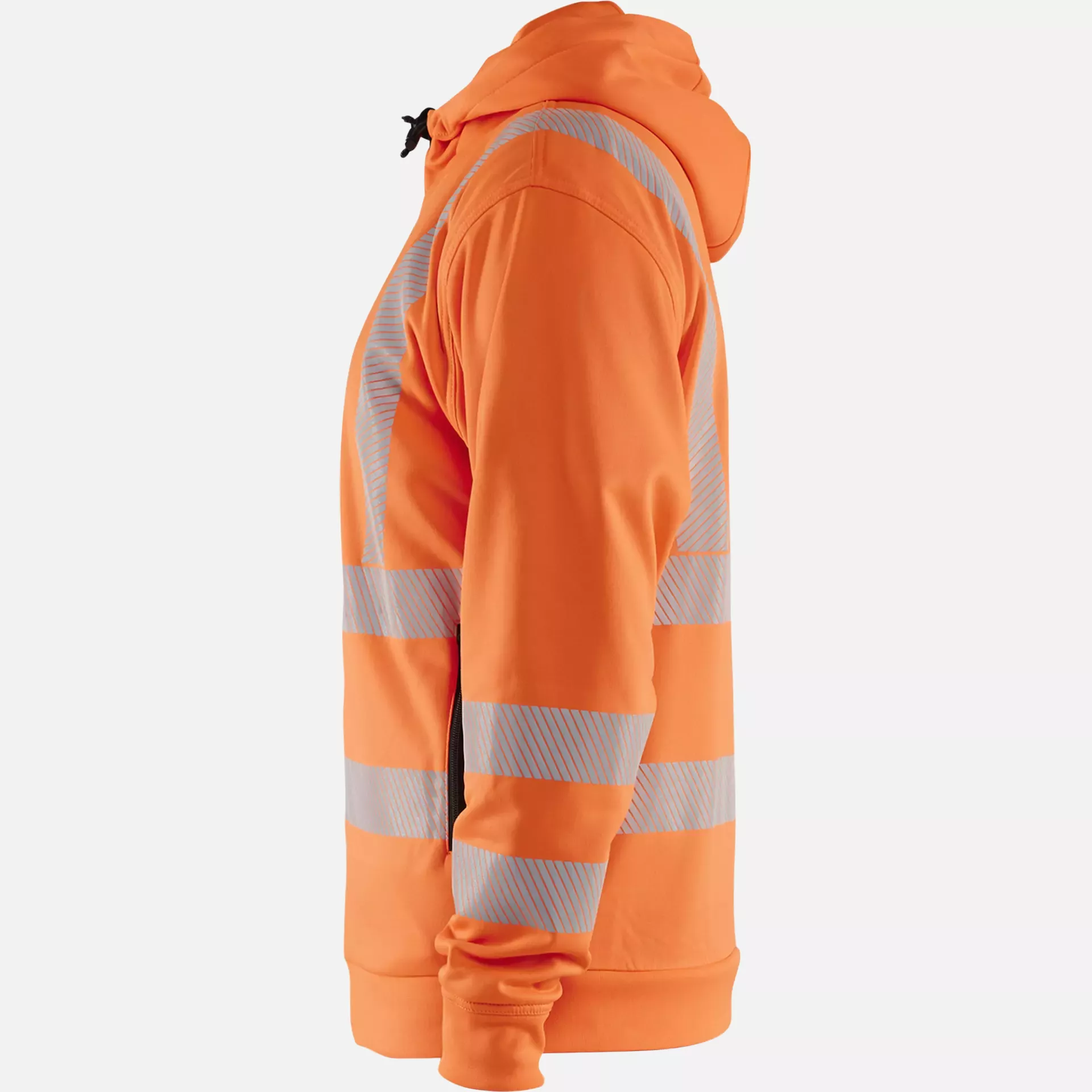 Blaklader 356525385300, High Vis Hooded Sweatshirt with Zip, Orange, image 3