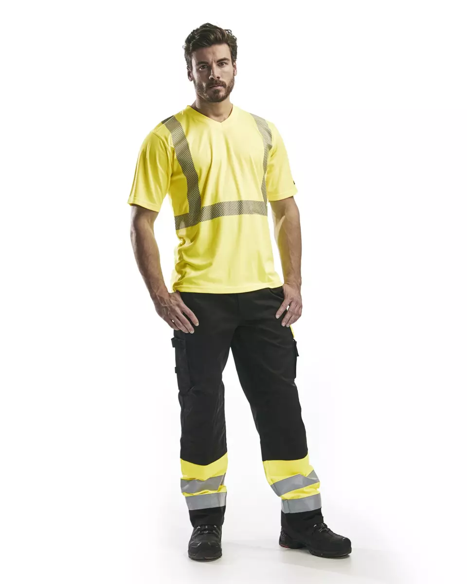Blåkläder 338610133300, High Vis UV Protection T-Shirt, Yellow, image 5, gallery thumbnail