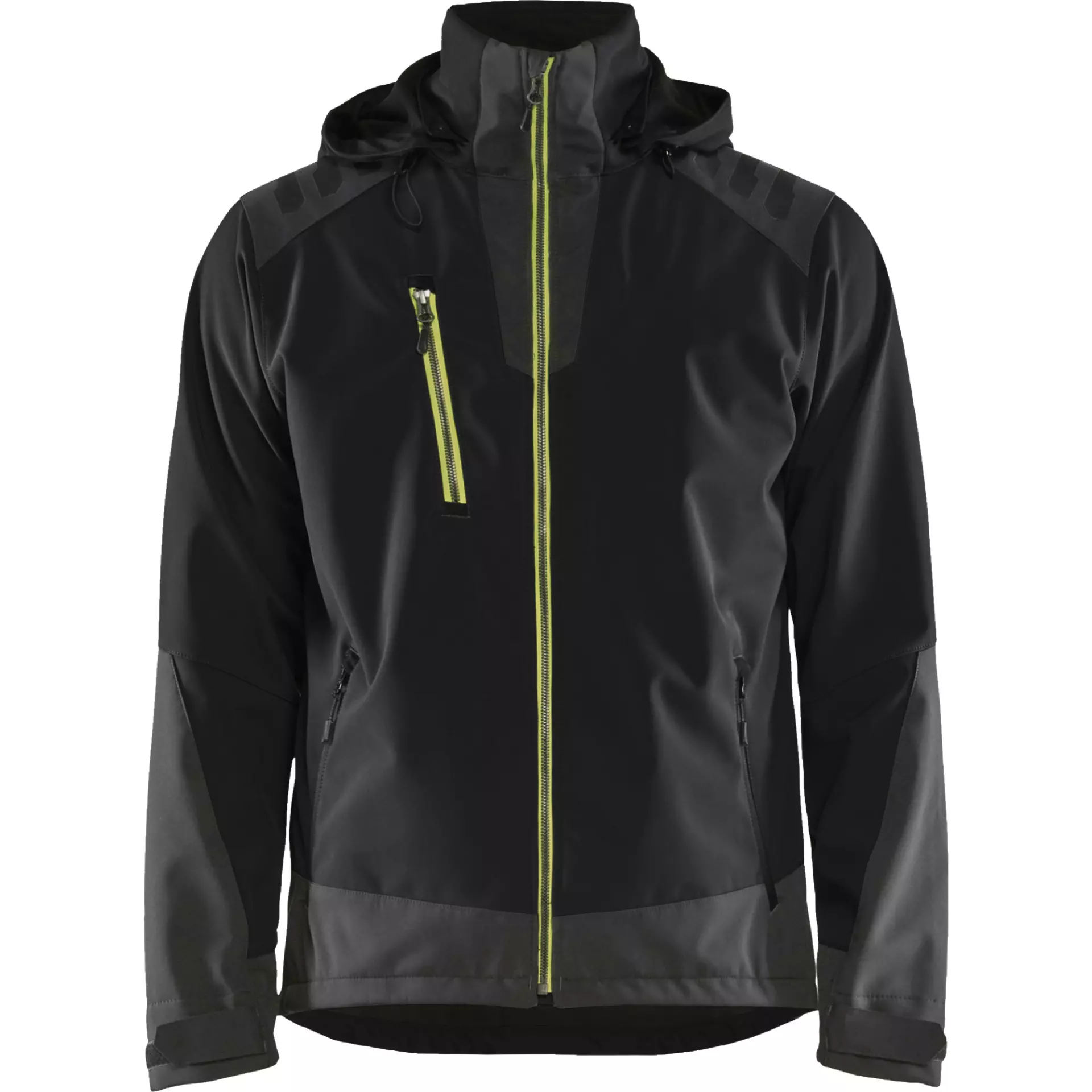 Blåkläder 474925139933, Softshell Jacket, Black/Yellow, image 1