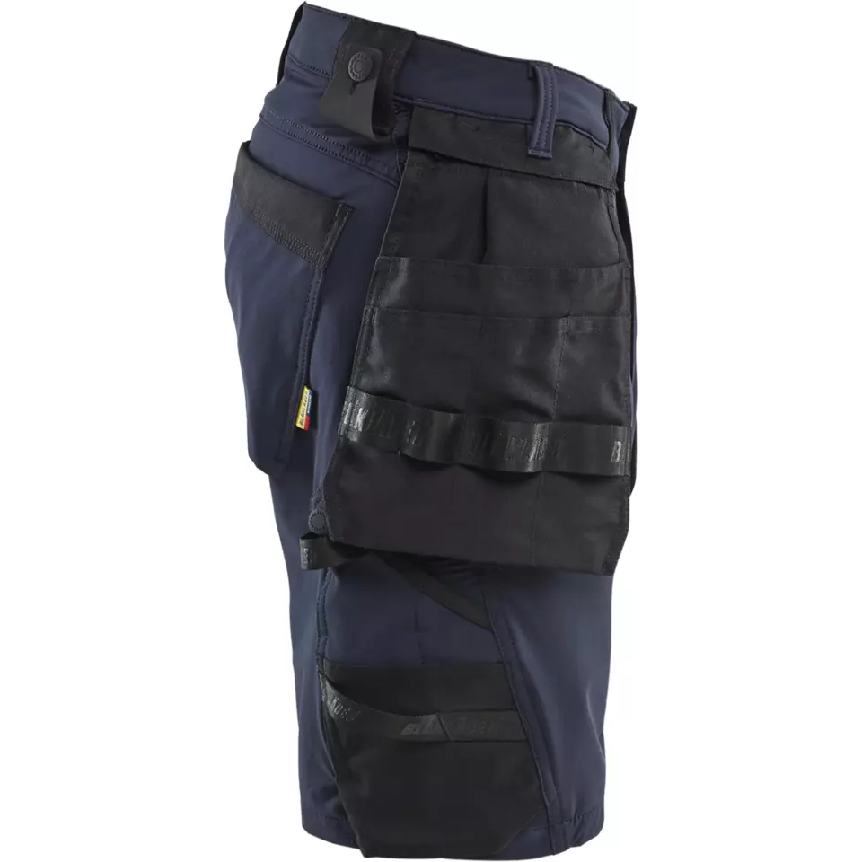 Blåkläder 170216458699, 4-Way Stretch Craftsman Shorts, Dark Navy/Black, image 2, gallery thumbnail