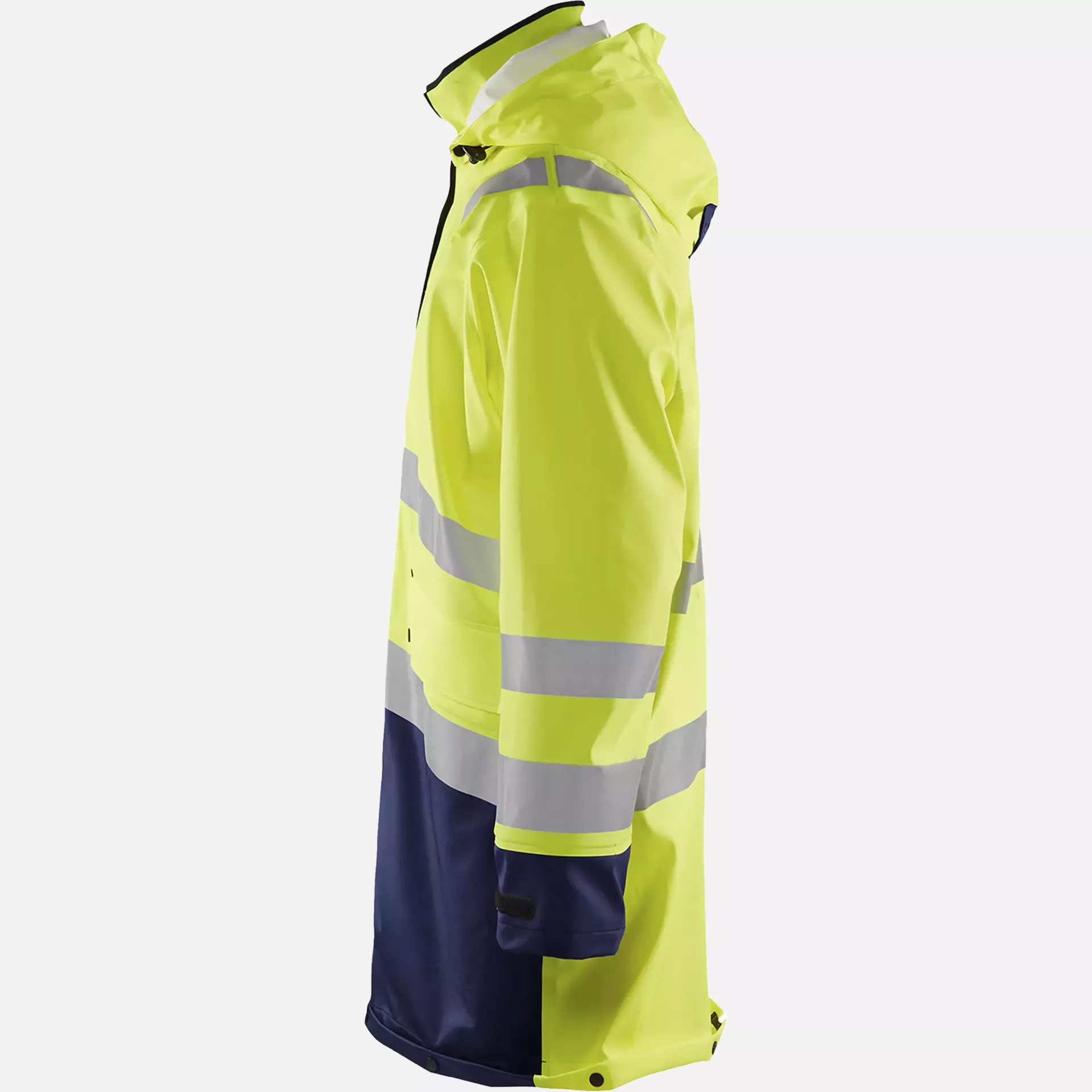 Blaklader 432620053389, High Vis Raincoat, Yellow/Navy, image 3