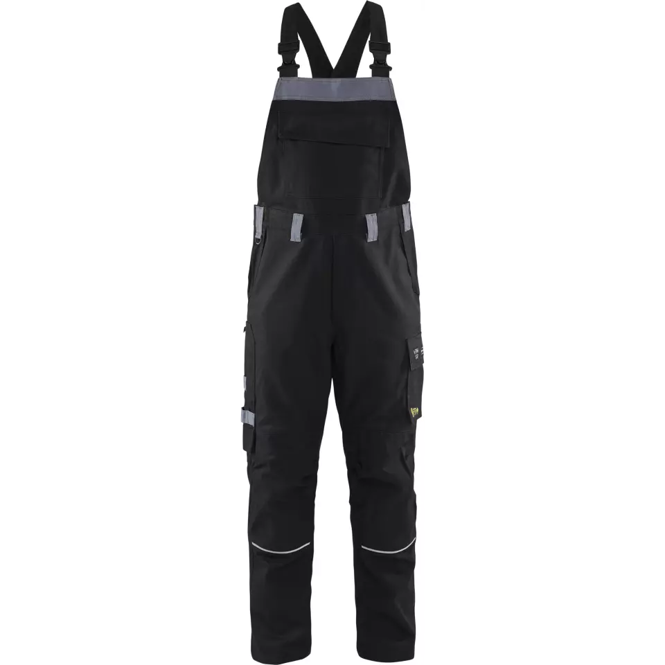 Blaklader 286115169994, Flame Resistant Bib and Brace, Black/Grey, image 1, gallery thumbnail