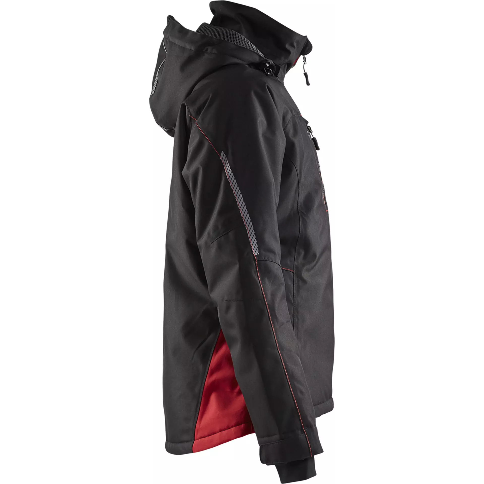Blaklader 497219779956, Ladies Lined Lightweight Winter Jacket, Black/Red, image 2