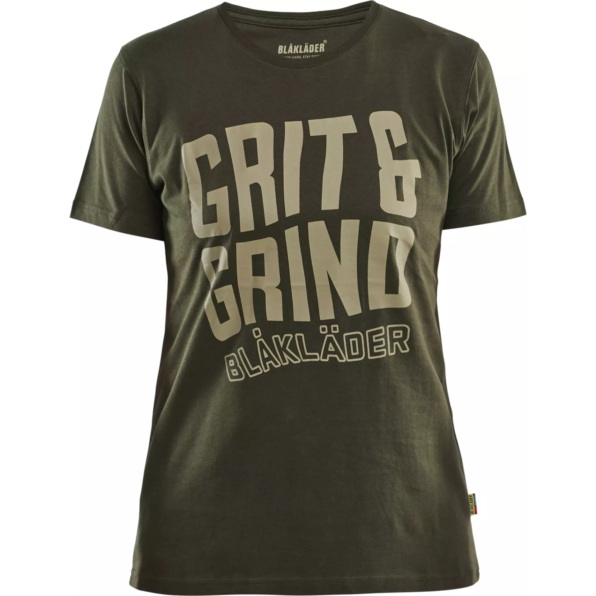 Blaklader 940910424209, Grit and Grind Women's T-Shirt, Forest Green