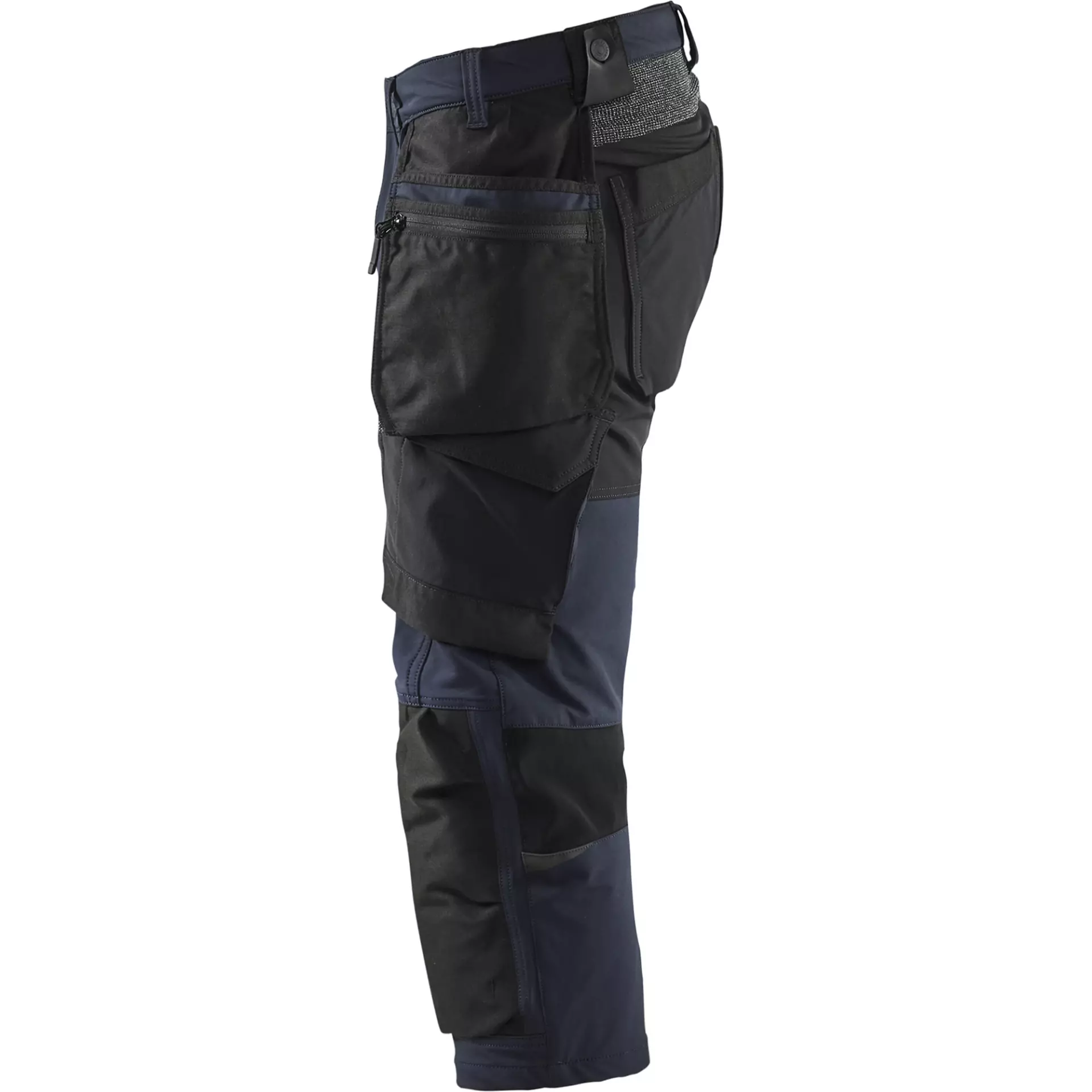 Blåkläder 152116458699, 4-Way Stretch Craftsmen Cargo Shorts, Dark Navy Blue/Black, image 3