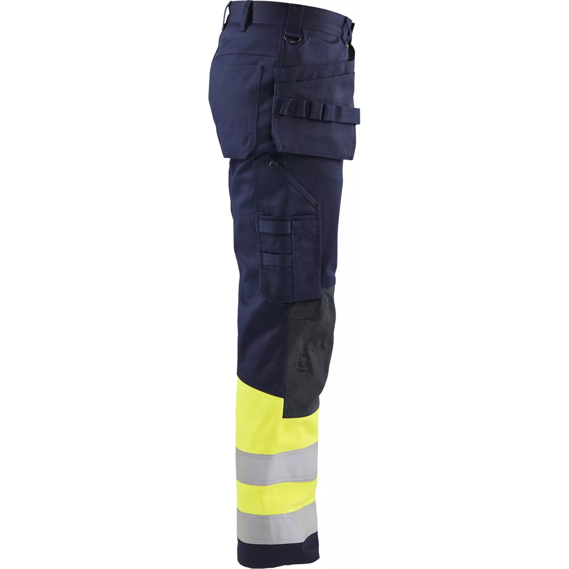 Blåkläder 147915148933, Multi-Norm Craftsman Work Trousers, Navy Blue/ Yellow, image 2