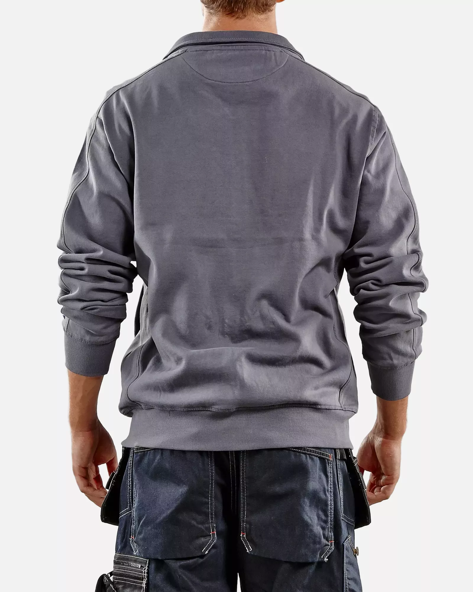 Blaklader 334910489400, Zip Sweatshirt, Grey, image 5