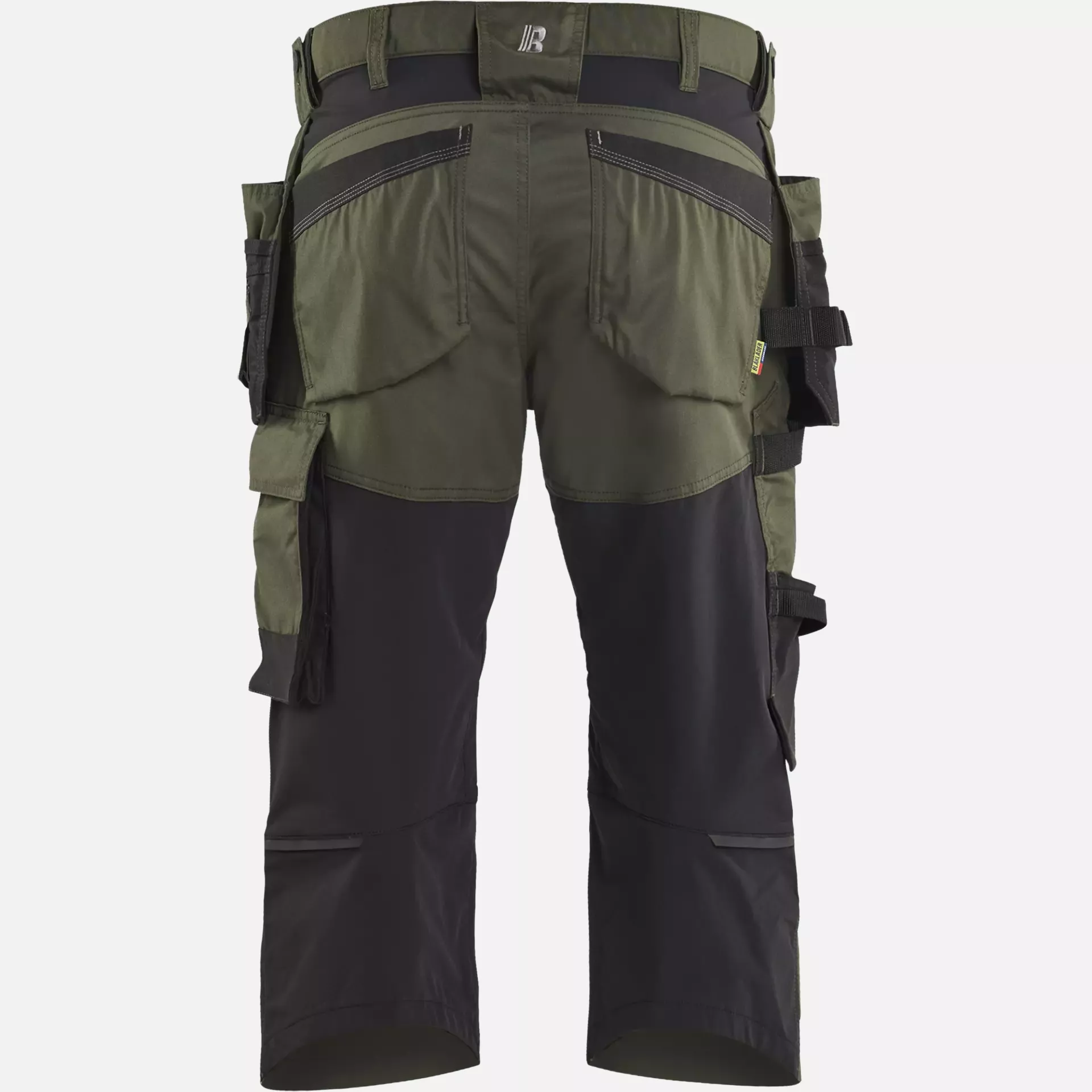 Blaklader 175418324298, Stretch Craftsman Pirate Shorts, Forest Green/Black, image 4