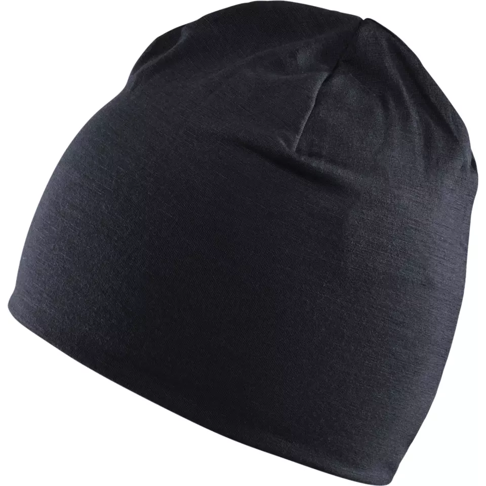 Blåkläder 203517349699, Merino Wool Beanie, Medium Grey/Black, image 3, gallery thumbnail