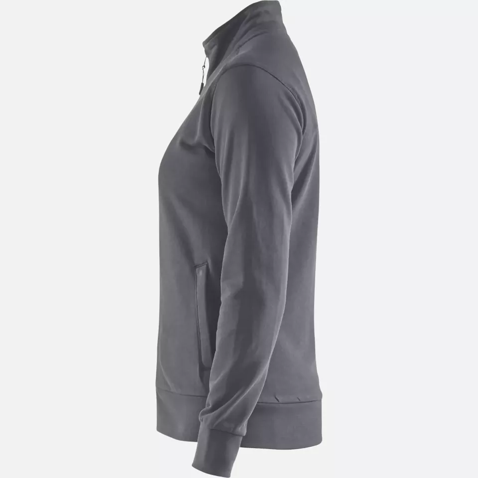 Blaklader 337211589800, Ladies Sweatshirt Jacket, Dark Grey, image 3, gallery thumbnail