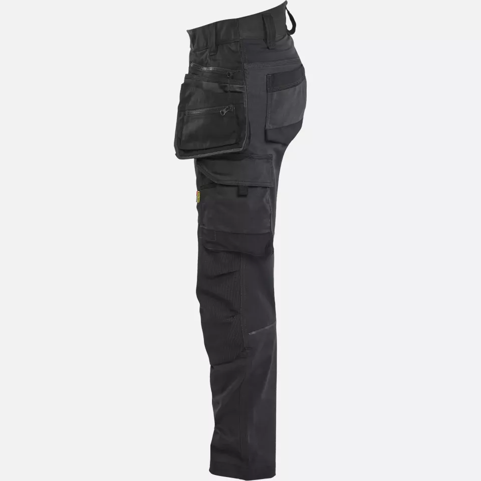 Blaklader 717011499999, STRIKER Ladies Stretch Craftsman Work Trousers, Black/Black, image 16, gallery thumbnail