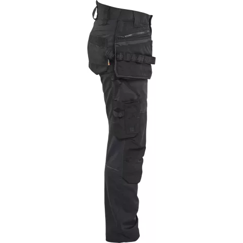 Blaklader STRIKER Ladies Stretch Craftsman Work Trousers, Black/Black