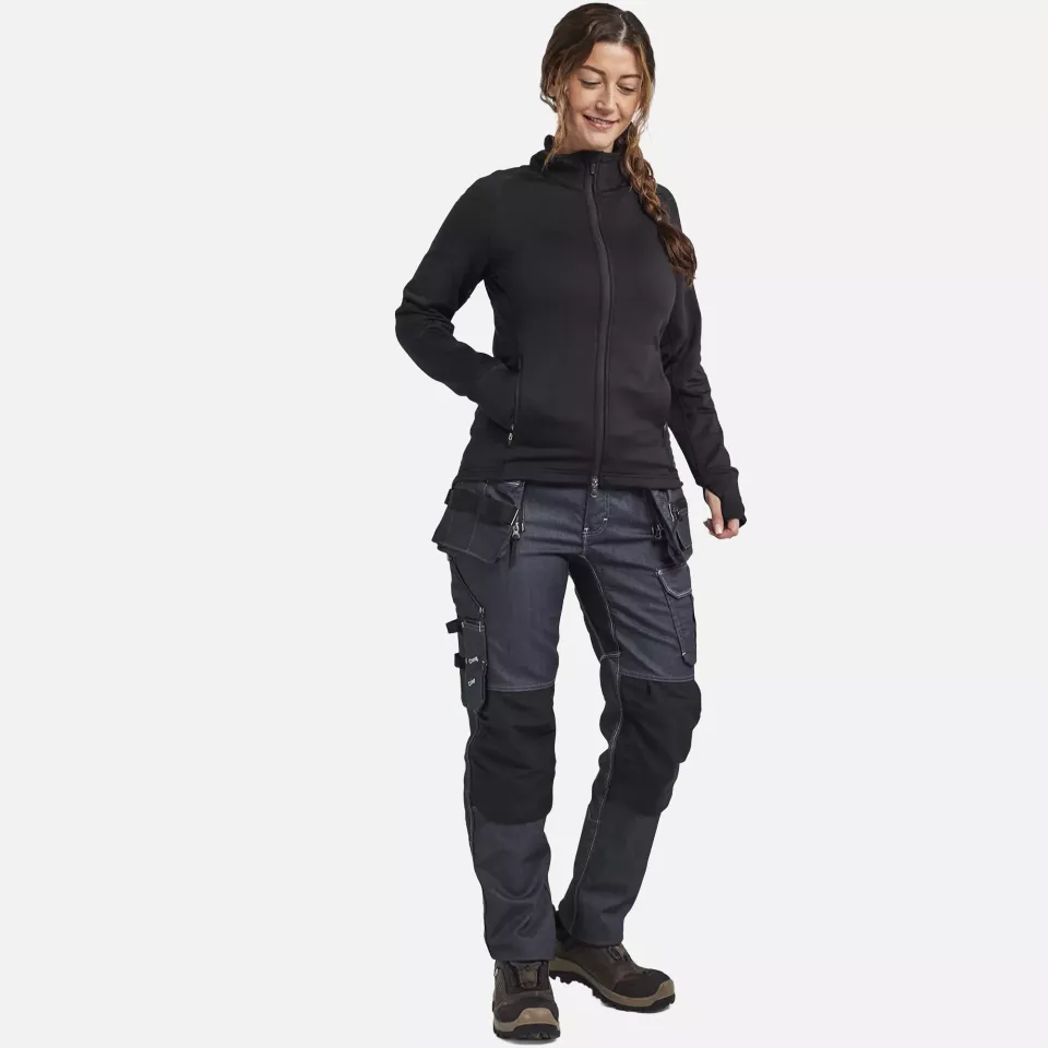 Blaklader 474525399900, STRIKER Women's Fleece Jacket, Black, image 5, gallery thumbnail