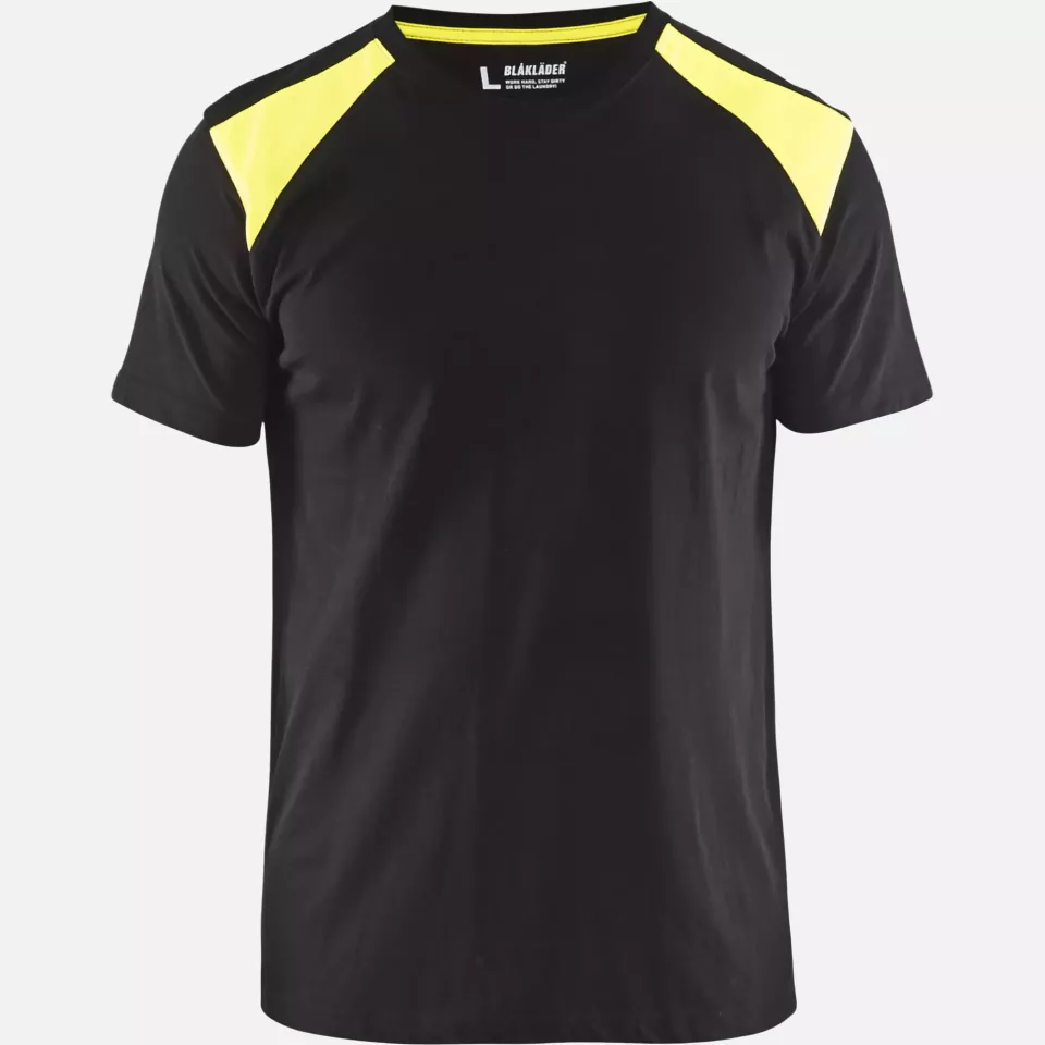 Blaklader 337910429933, T-Shirt, Black/Yellow, image 10, gallery thumbnail