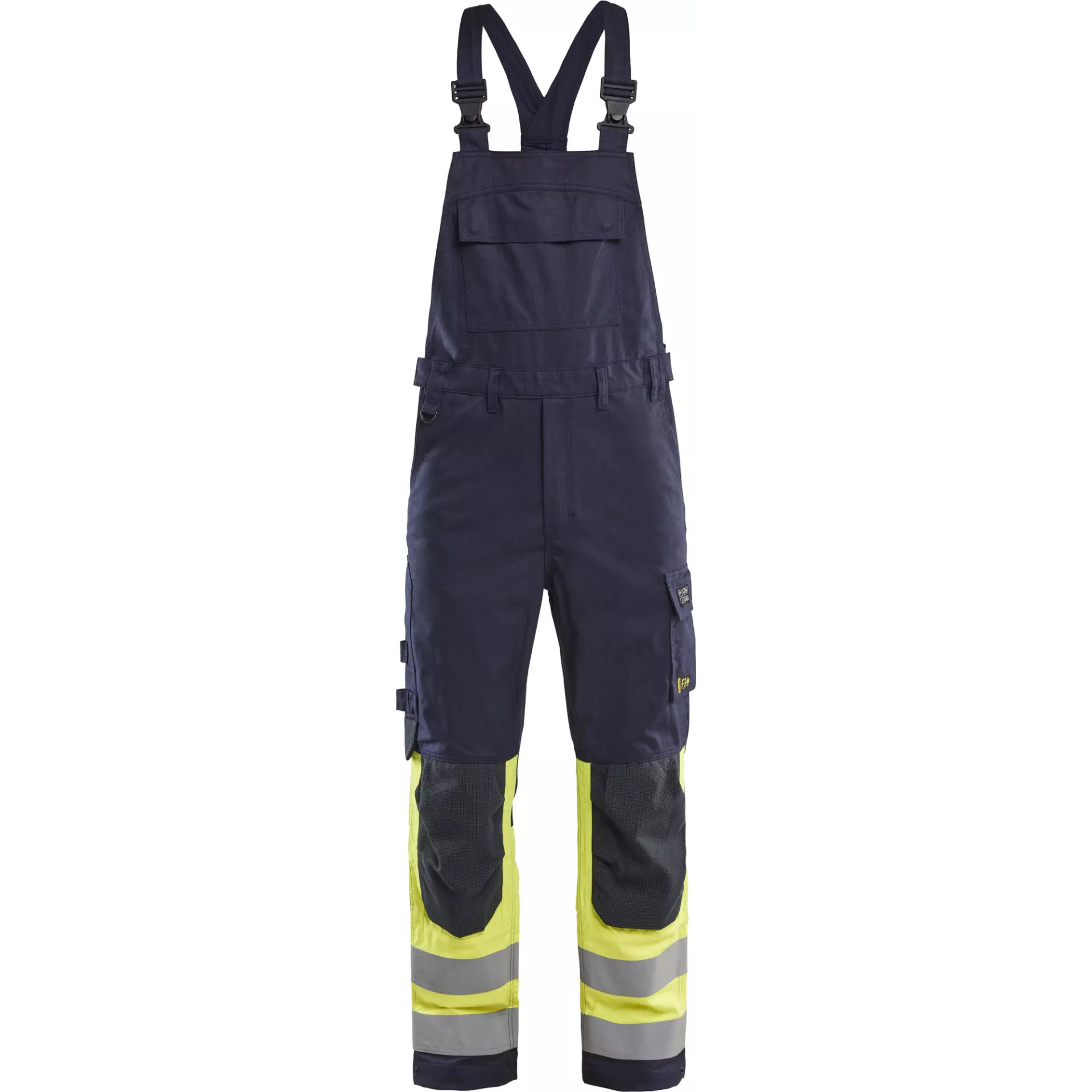 Blaklader 288815128933, Multi-Norm Bib and Brace, Navy/Yellow