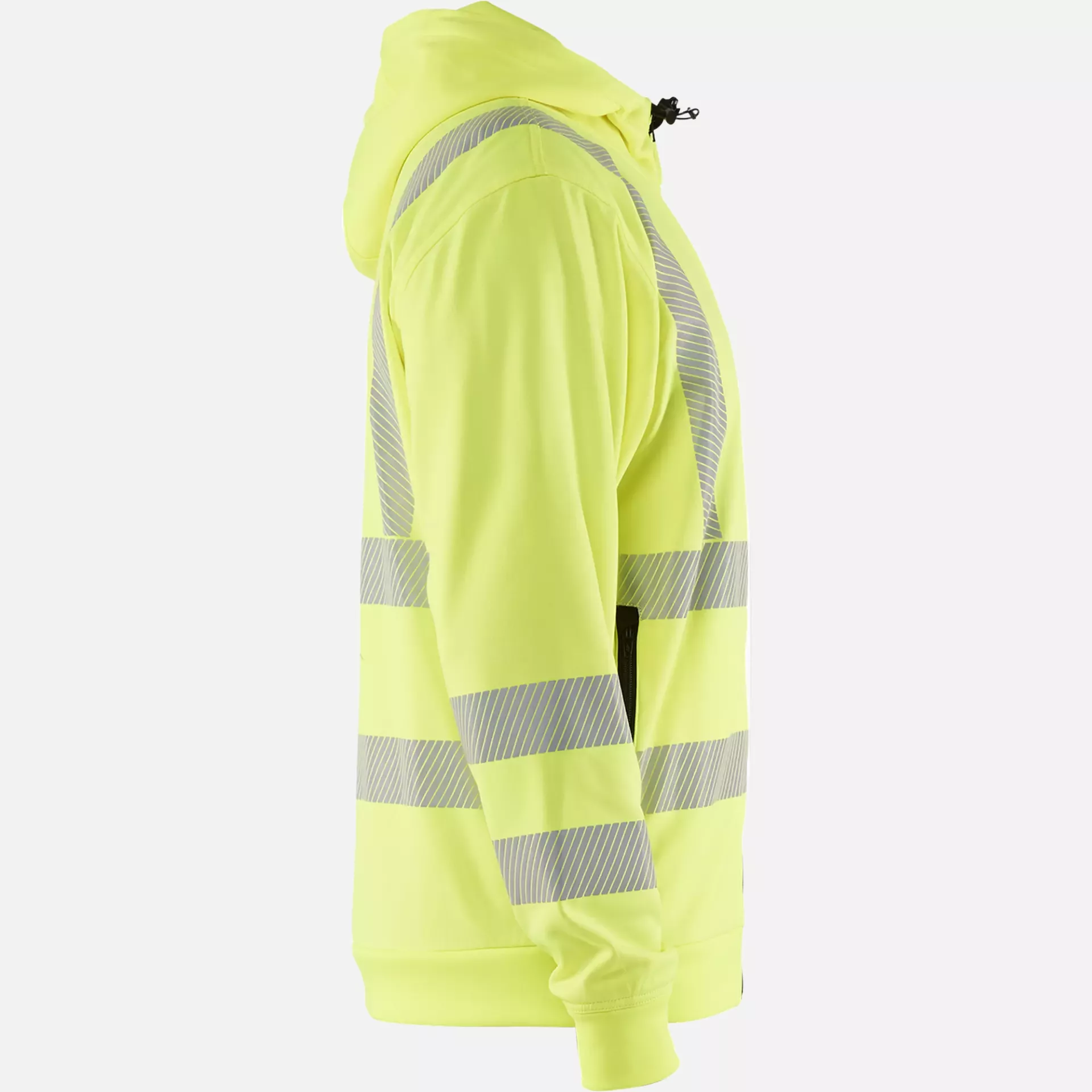 Blaklader 356525383300, High Vis Hooded Sweatshirt with Zip, Yellow, image 2