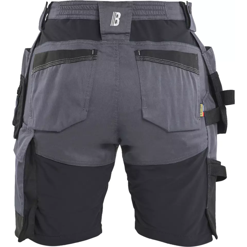 Blaklader 713318329600, Ladies Stretch Craftsman Shorts, Medium Grey, image 4, gallery thumbnail