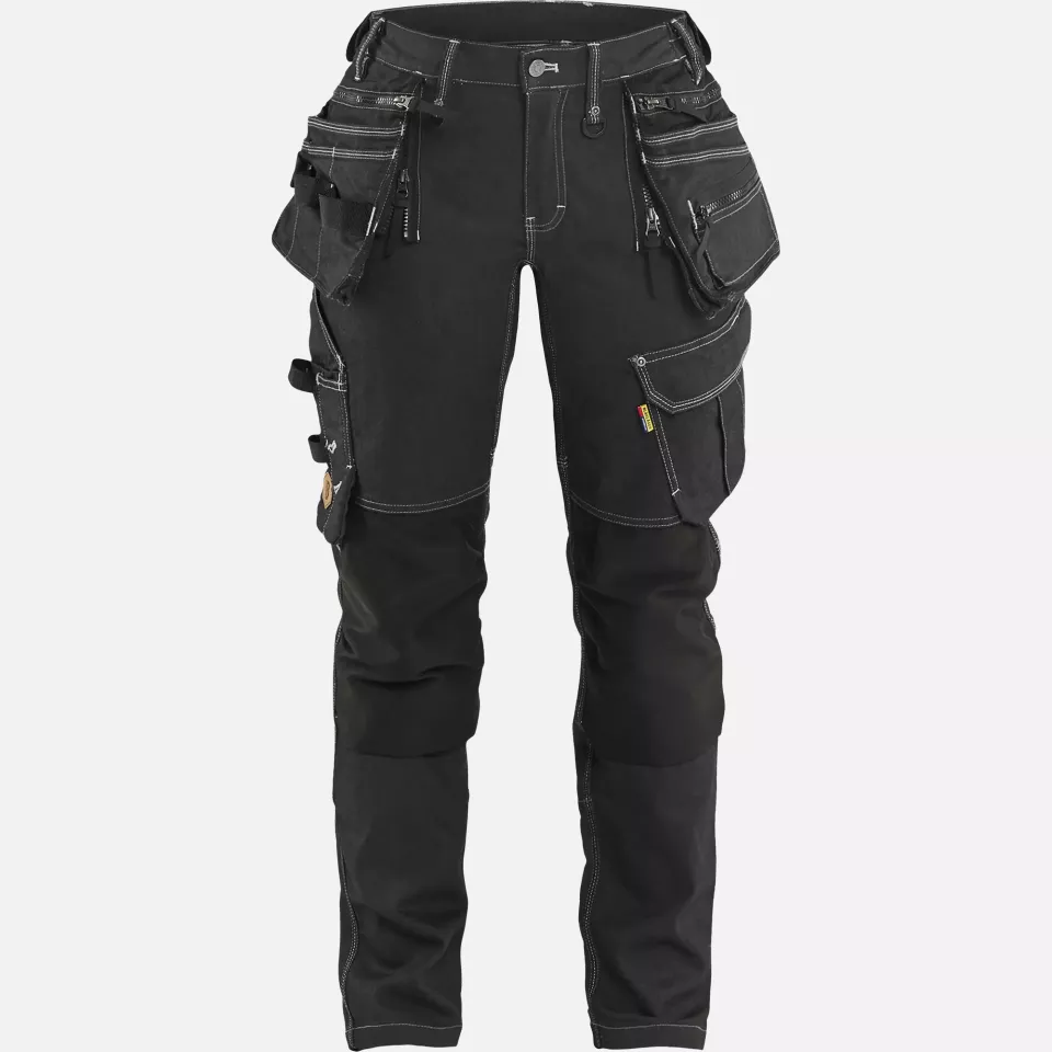 Blaklader 799011419900, X1900 Ladies Stretch Craftsman Work Trousers, Black, image 1, gallery thumbnail