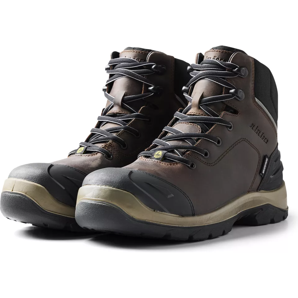 Blaklader 243900007899, Elite Sicherheitsstiefel S3 Wasserdicht, Braun/Schwarz, image 3, gallery thumbnail