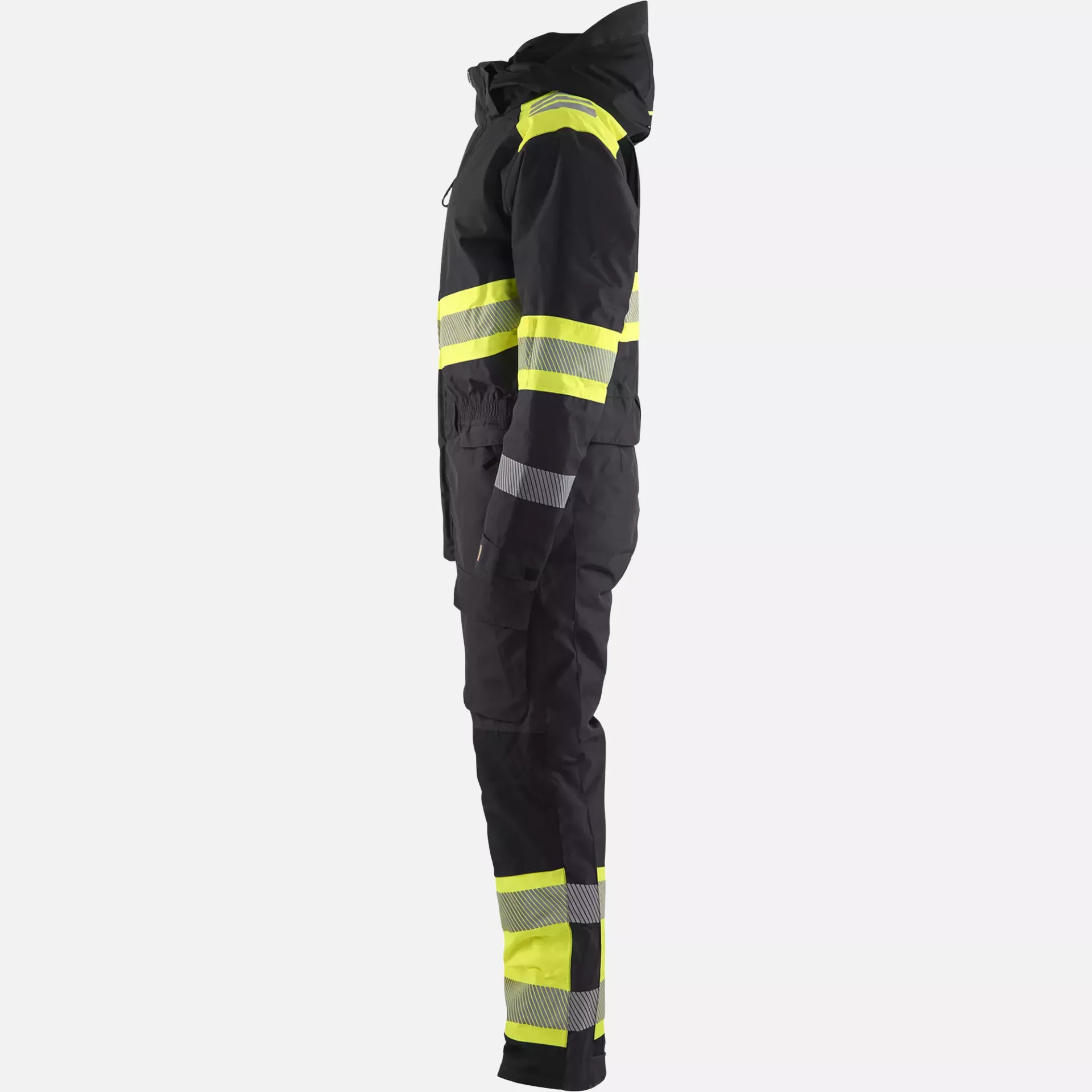 Blaklader 672019779933, Hi-Vis Winter Coverall, Black/Yellow, image 3