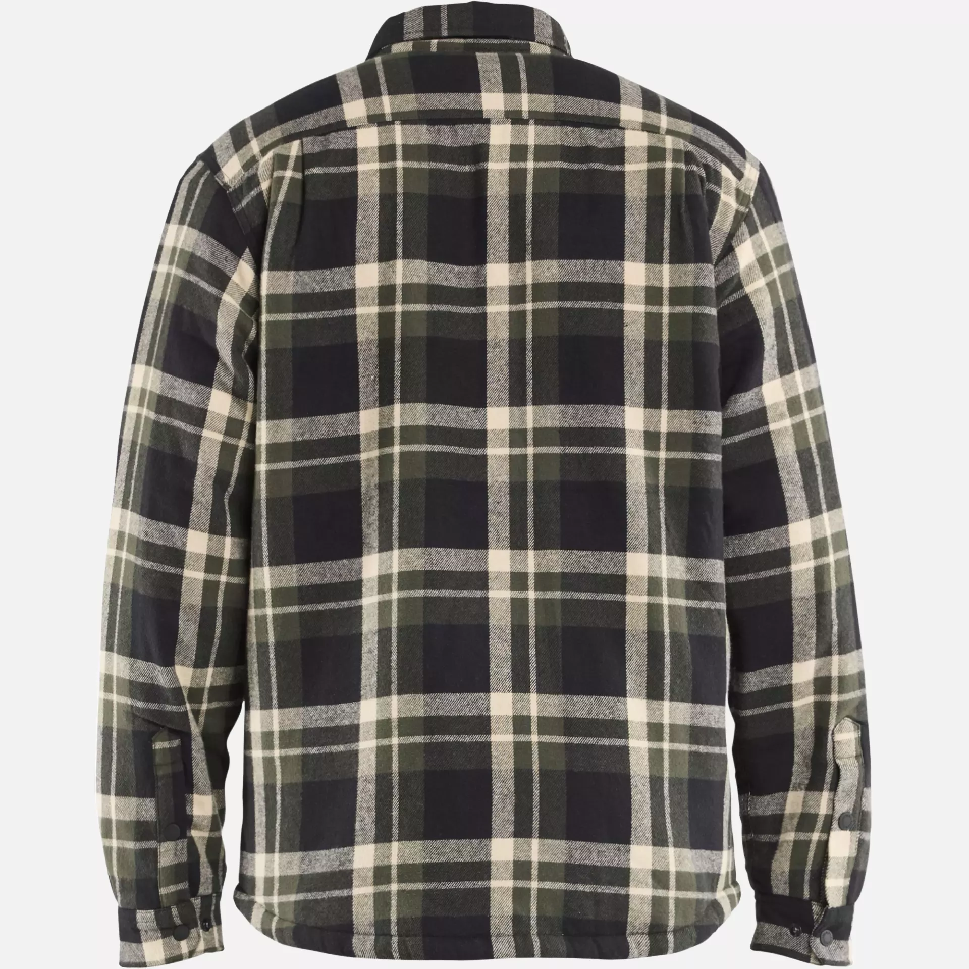 Blaklader 470411684298, Pile Lined Flannel Shirt, Forest Green/Black, image 4