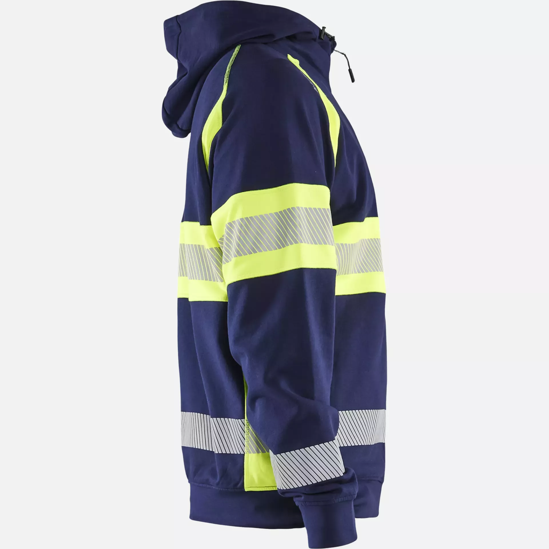 Blaklader 355211588933, High Vis Hooded Jacket, Navy Blue/ Yellow, image 2