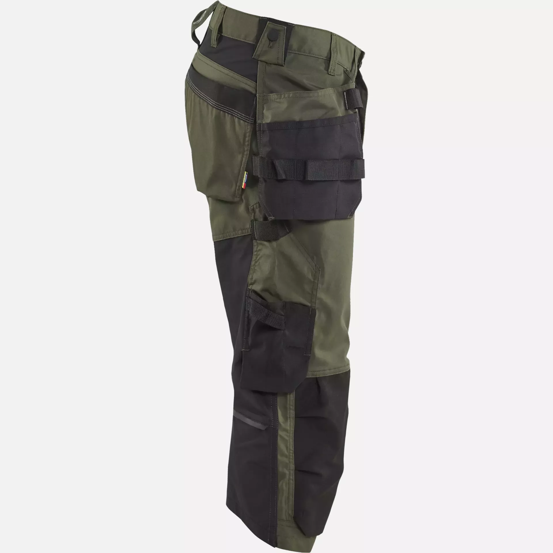 Blaklader 175418324298, Stretch Craftsman Pirate Shorts, Forest Green/Black, image 2