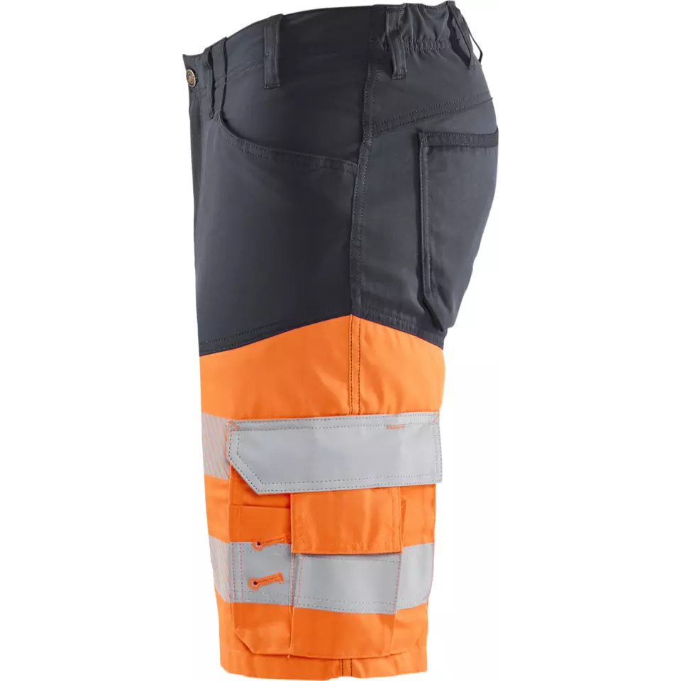 Blaklader 154118119653, High Vis Stretch Shorts, Mittelgrau/Orange, image 3, gallery thumbnail