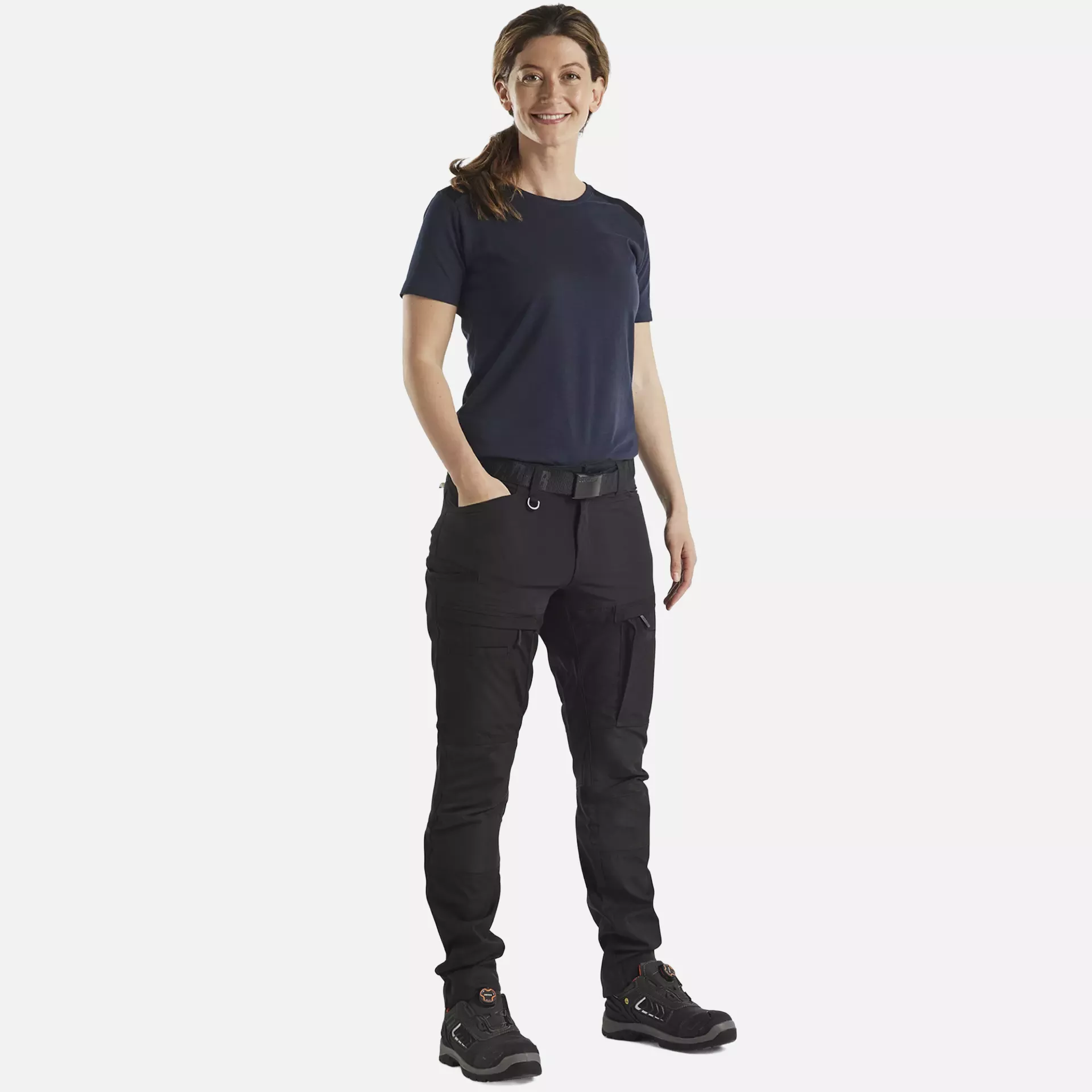 Blaklader 347910428699, Women's T-Shirt, Dark Navy/Black, image 5