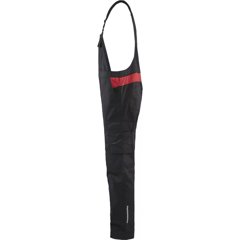 Blaklader 264418329956, Industry Bib and Brace, Black/Red, image 3, gallery thumbnail