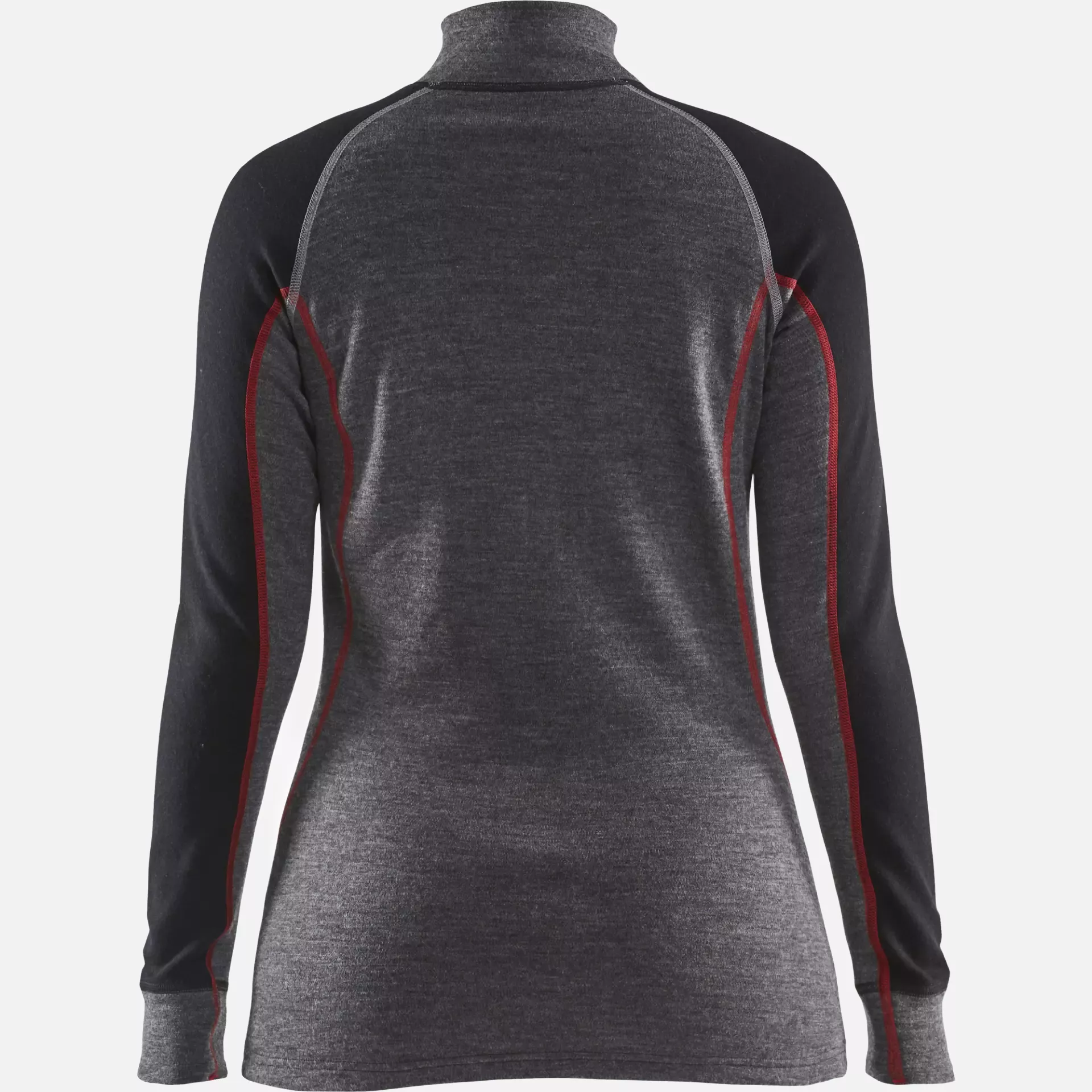 Blaklader 729917369699, XWARM Ladies' Thermal Shirt with Zip, Medium Grey/Black, image 4
