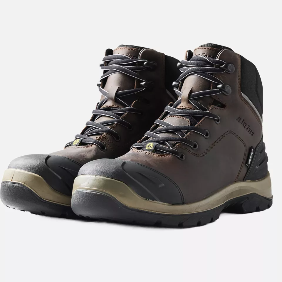 Blaklader 243900007899, Elite Safety Boot S3 Waterproof, Brown/Black, image 3, gallery thumbnail