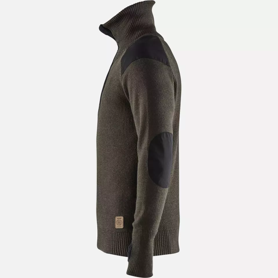Blaklader 463010714598, Wool Sweatshirt, Dark Olive Green/Dark Grey, image 3, gallery thumbnail