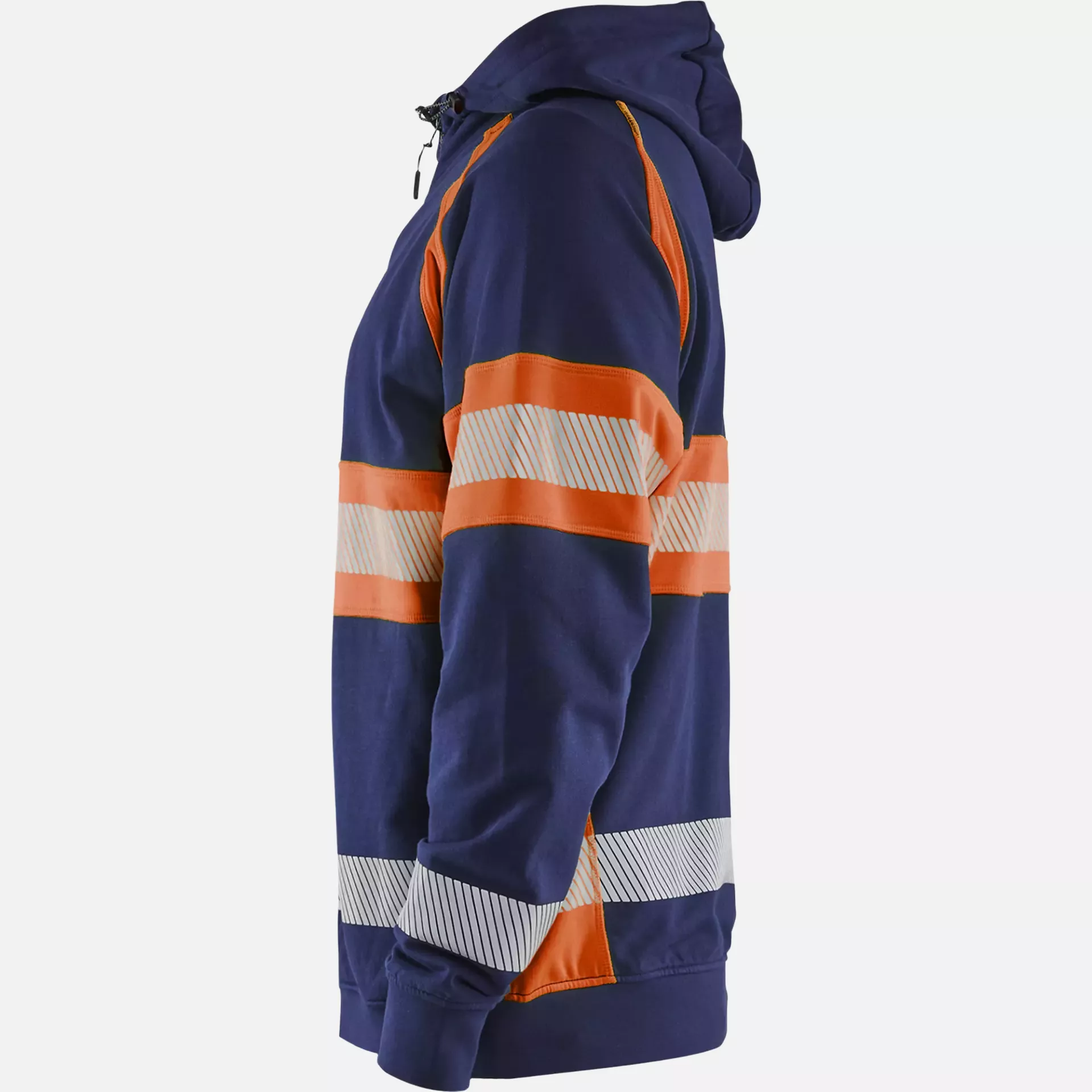 Blaklader 355211588953, High Vis Hoodie Jacket, Navy Blue/Orange, image 3